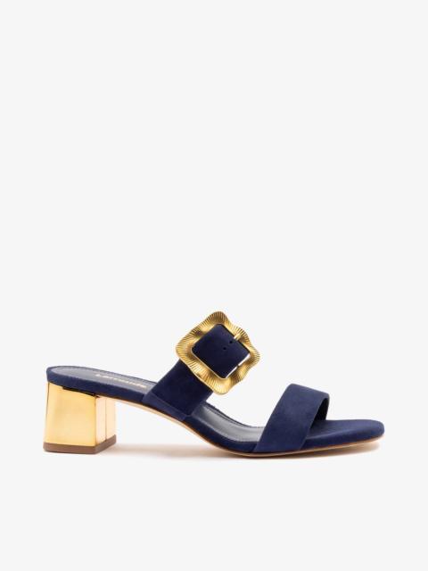Larroudé Maria Sandal Navy Suede