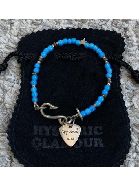 Hysteric Glamour Hysteric Glamour Sterling Silver Guitar Pick Bracelet + Bag