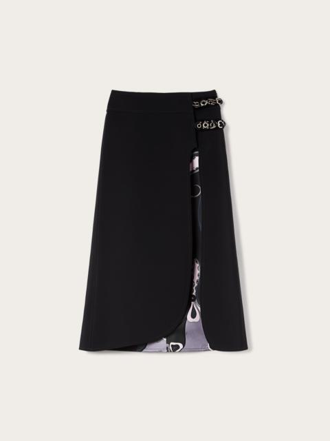 PUCCI MIDI SKIRT WITH INTERNAL PRINT