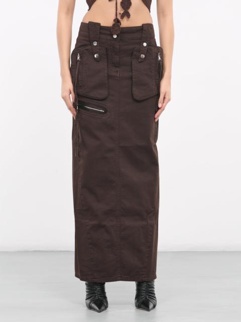 Blumarine Denim Cargo Skirt