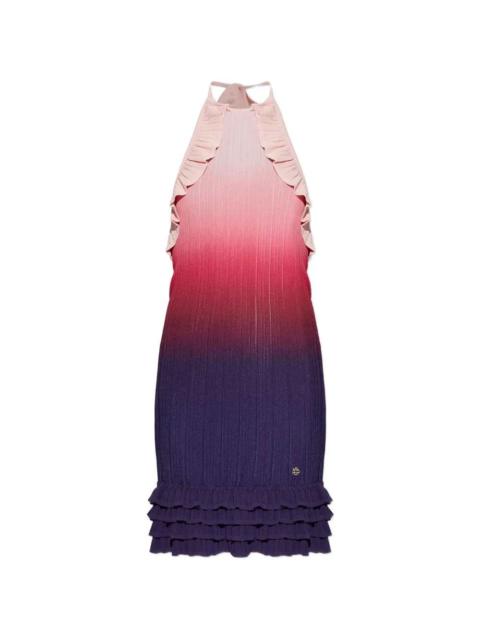 CASABLANCA Casablanca Women High-Neck Mini Dress With Ruffles