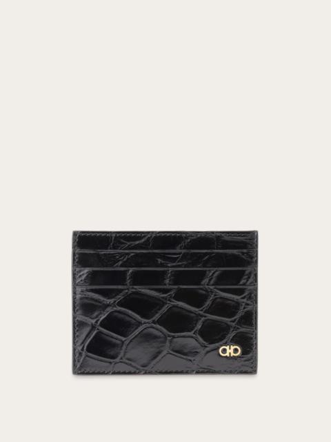 FERRAGAMO Gancini credit card holder
