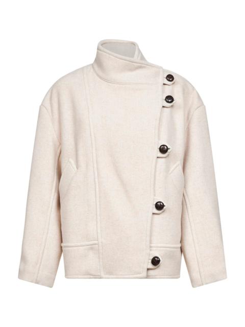 Isabel Marant Ecru wool blend Hanis short coat