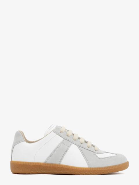 MAISON MARGIELA Maison Margiela Replica Low-Top Leather Sneakers With Suede Inserts