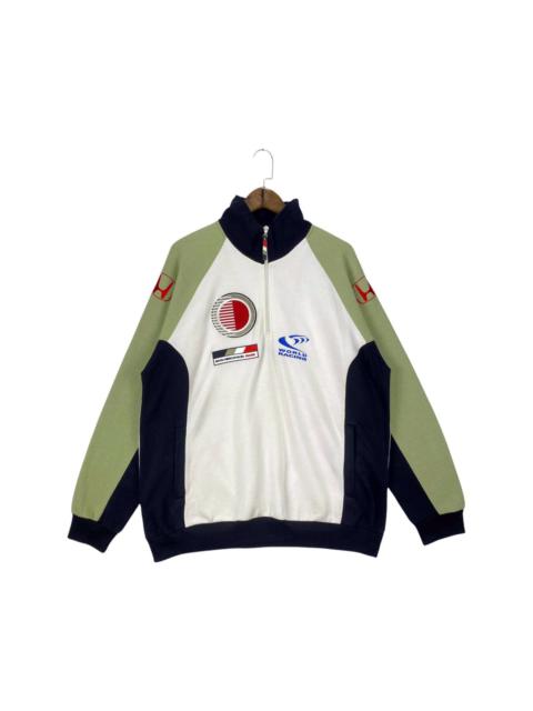 Other Designers Sports Specialties - Vintage British American Racing Honda Half Zip Sweater