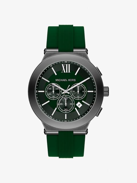 MICHAEL KORS Oversized Billie Gunmetal and Silicone Watch