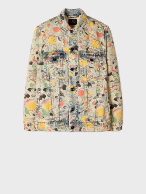 Paul Smith 'Good Fortune Floral' Print Denim Jacket