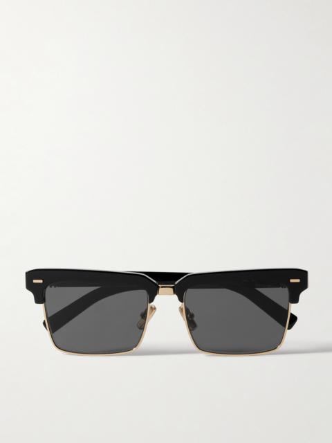 Miu Miu Square-frame Acetate And Gold-tone Sunglasses