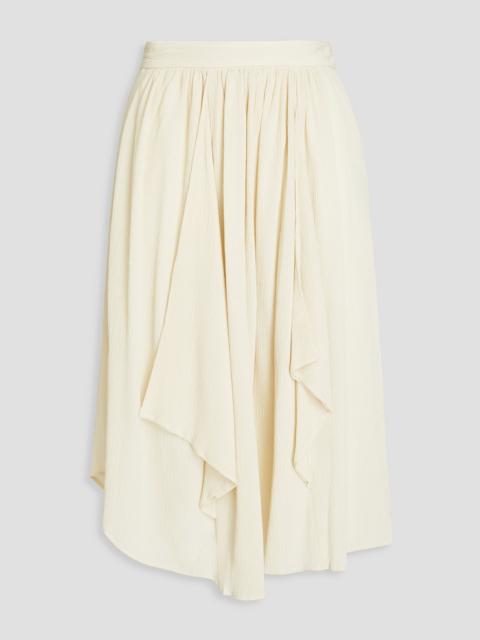 Isabel Marant Darnae cotton and silk-blend crepon midi skirt