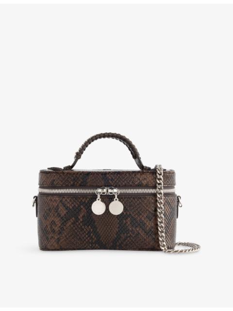 Stella McCartney Snake-Print Faux-Leather Vanity Case