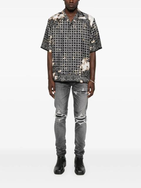 AMIRI AMIRI - Men Bleach Bandana Bowling Shirt