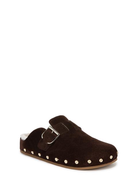 VERONICA BEARD Veronica Beard Fern 2 Genuine Shearling Clog in Espresso at Nordstrom