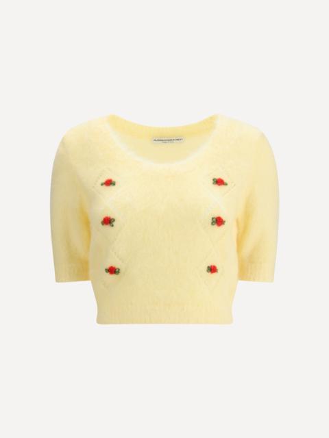 Alessandra Rich Short sleeve mohair Sweater