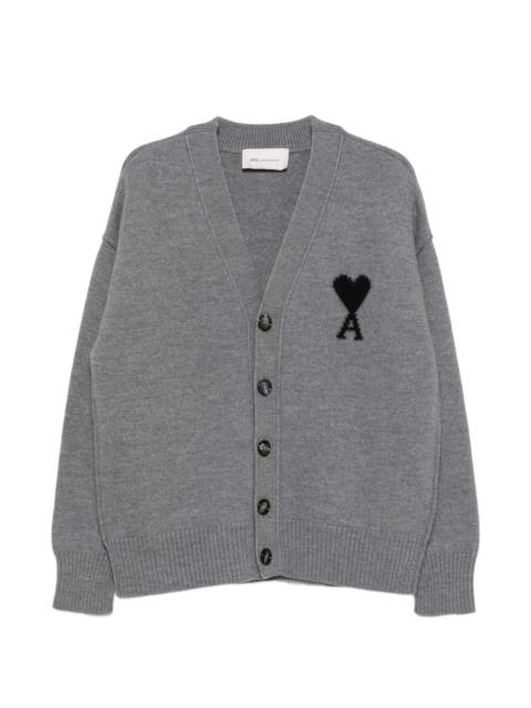 AMI Paris Ami Paris Women Ami De Coeur Wool Cardigan