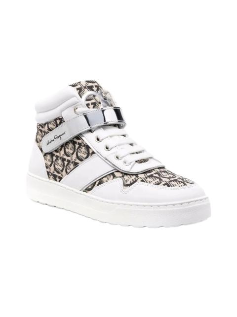 FERRAGAMO Ferragamo Noe High-Top Leather Sneaker