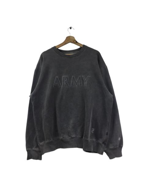 WTAPS Vtg WTAPS JAPAN ARMY Heavy Cotton Gray Sweatshirt Pullover