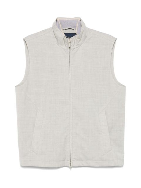 Vest with logo plaque