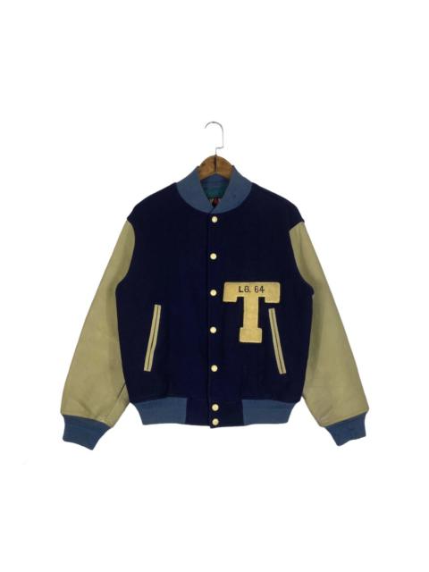 Other Designers Vintage Van Jac Arch Logo Stadium Jumper Sleeve Leather