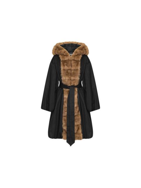 ROTATE Rotate Black Coats - Faux Fur Coats Women