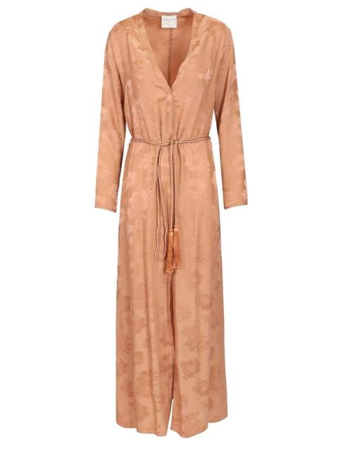 forte_forte Forte_Forte Women Fluid Bouquet Jacquard Long Sleeves Dress