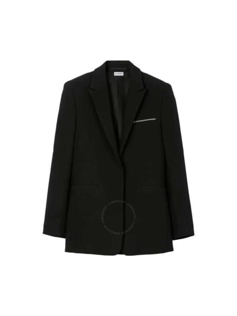 Burberry Single-Breasted Wool Tailored Jacket