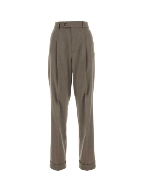 Sportmax Sportmax Women Cappuccino Wool Ferito Pant