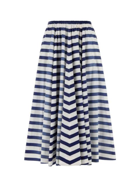 Prada Prada Women Printed Poplin Skirt