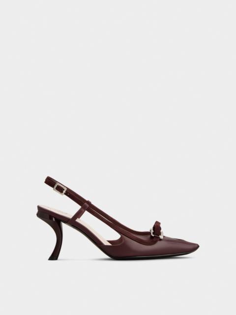 Roger Vivier Virgule Slingback Pumps in leather