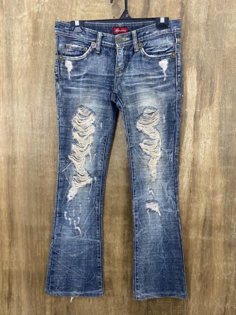 Other Designers Distressed Denim - Maraxia Blue Distressed Denim Pants #1035