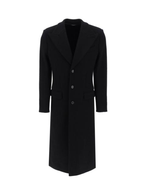 Long Single-breasted Deconstructed Coat