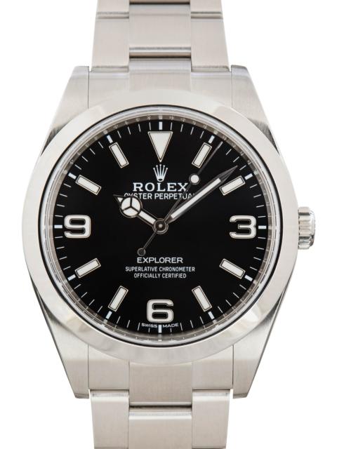 ROLEX Pre-Owned Rolex Explorer Ref 214270 Black Mk II Dial