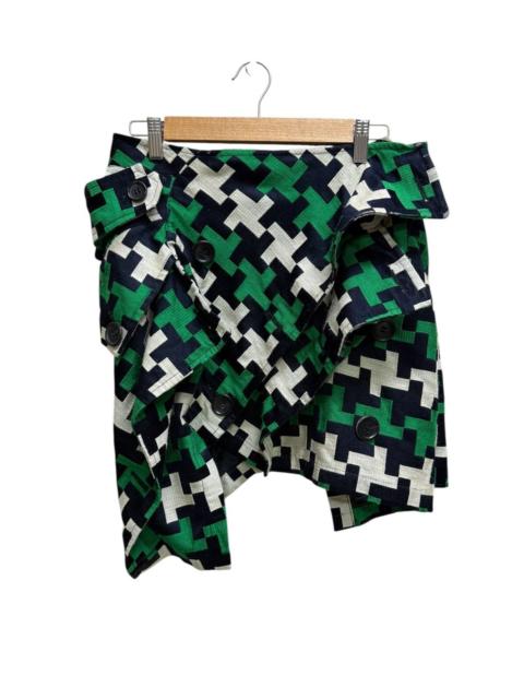 Comme Des Garçons Junya Watanabe Comme Des Garcons Ad2005 Wool Panel Skirt