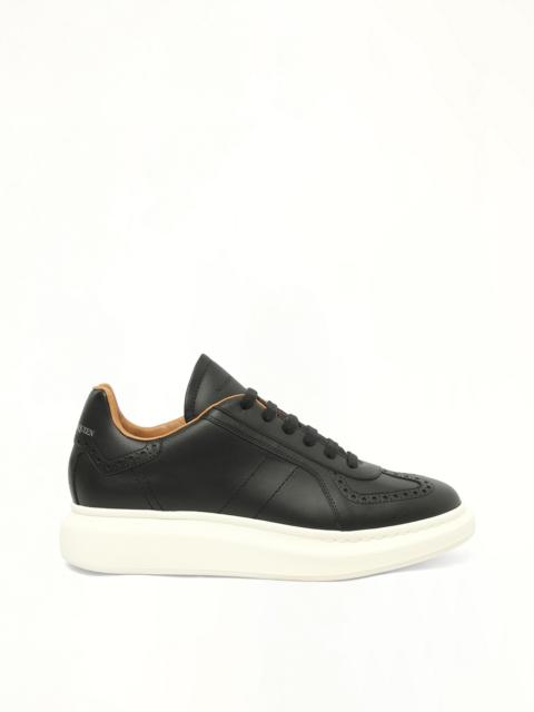 Alexander McQueen Candid Calf Larry Sneaker in Black/White