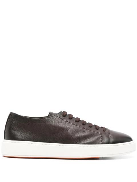 Santoni Leather Sneakers