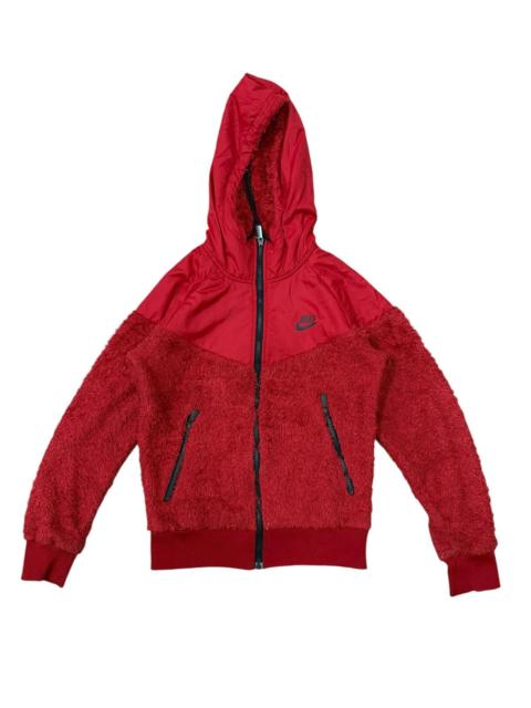 Other Designers Nike × Vintage - Vintage Nike Shearling Fleece Sweater Hoodie Jacket