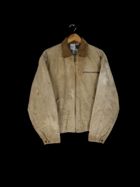 Other Designers Vintage - ☀️80s CARHARTT DETROIT SUN FADED WORKWEAR BUTTON JACKET