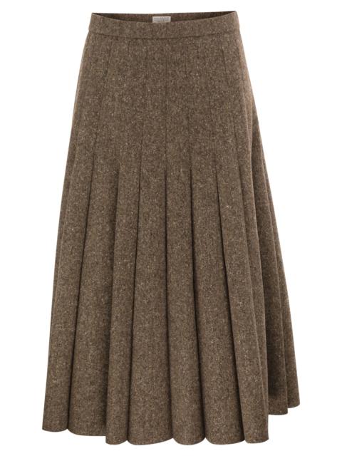 Brunello Cucinelli Brunello Cucinelli Women Pleated Wool Midi Skirt