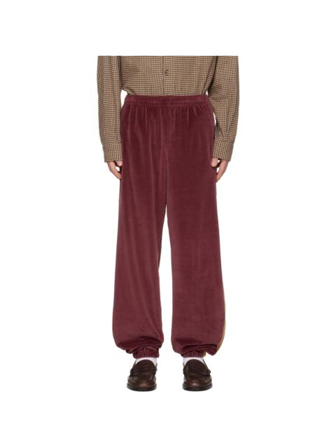 NEEDLES Burgundy Side Line Sweatpants