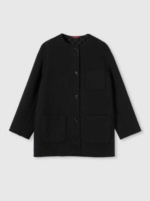 GUCCI Reversible wool silk jacket