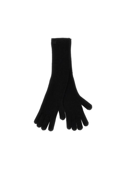 Other Designers Max Mara Weekend Long Cashmere Gloves Black