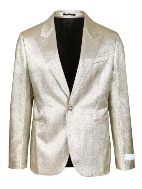 VERSACE Evening Jacket Fluid Viscose Lurex Fabric Jackets Grey