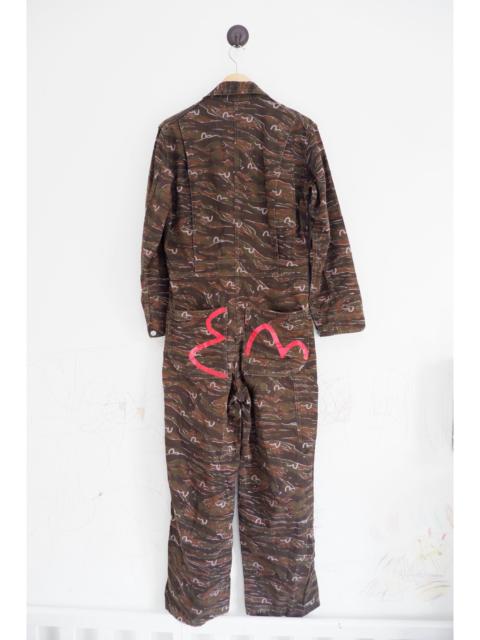 EVISU Vintage Evisu Multi Logo Camo Coveralls