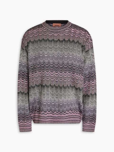 Missoni Metallic crochet-knit sweater