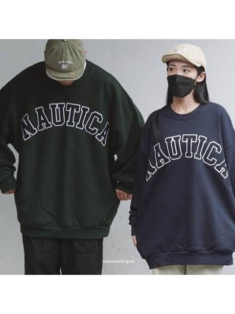 Other Designers Other - Nautica Arc Logo Spell Out Crewneck