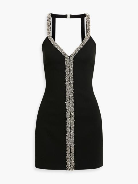 SIMKHAI Davia embellished crepe mini dress