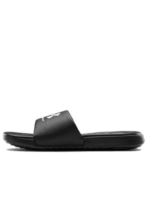 Under Armour (WMNS) Under Armour Ansa Fixed Slides 'Black White' 3023772-004