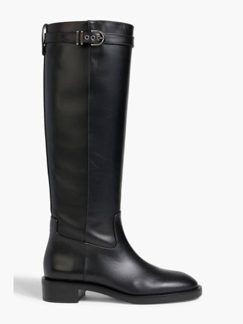 Stuart Weitzman Maverick buckled leather knee boots