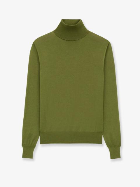 SAINT LAURENT Saint Laurent Cashmere, Wool And Silk Turtleneck Sweater