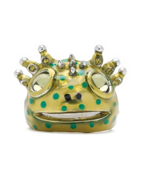 Collina Strada LIME DOTS AXOLOTL RING