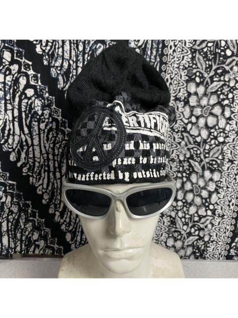 Other Designers If Six Was Nine - 2000s y2k peace project words beanie hats